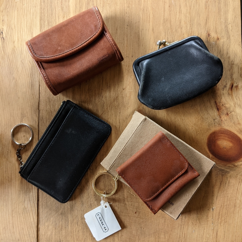 Lot of Vintage Coach Small Leather Goods (SLGs)